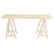 Wholesale - Trestle Desk 30.5"Hx60"Lx13.8"W RTA C/P 1, UPC: 635309856968